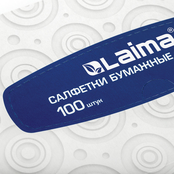 Изображение товара Бумажные салфетки Laima Косметические / 126909 (100шт)