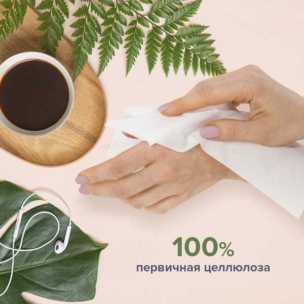 Изображение товара Бумажные салфетки Laima Косметические / 126909 (100шт)