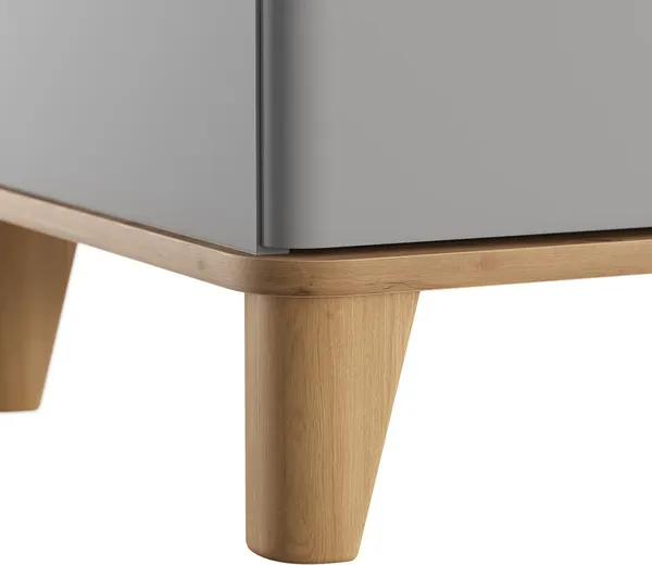 Изображение товара Тумба MODULA Карпин INV01T-2D4S-1584/491/880(05) (дуб натюрэль/серый)