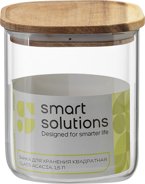 Изображение товара Емкость для хранения Smart Solutions Glass Acacia SS0000347
