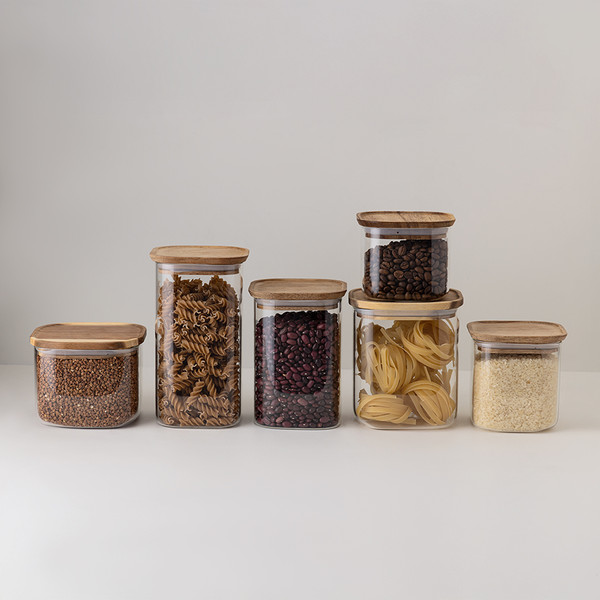 Изображение товара Емкость для хранения Smart Solutions Glass Acacia SS0000348