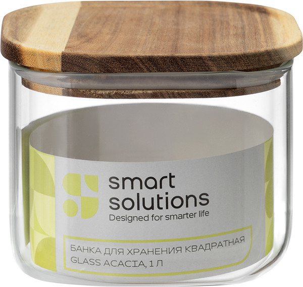 Изображение товара Емкость для хранения Smart Solutions Glass Acacia SS0000345