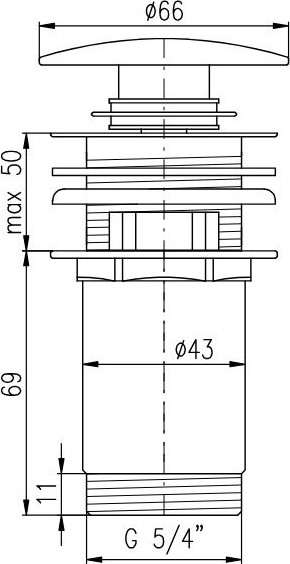 Изображение товара Донный клапан Slezak RAV MD0485B (белый)