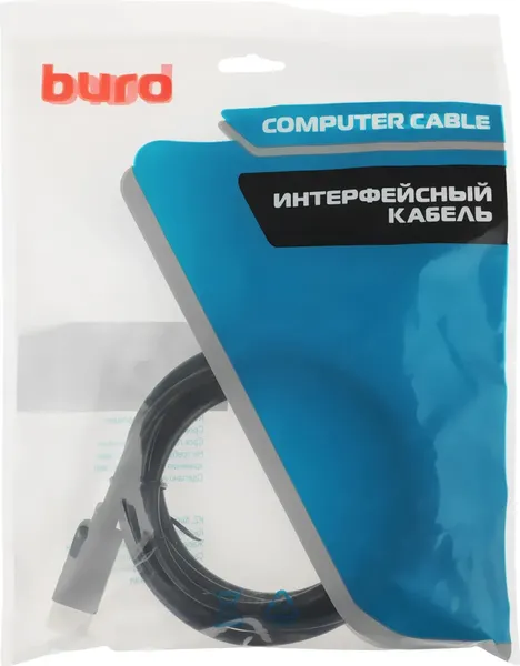 Изображение товара Кабель Buro BU-DP-V1.2-3M (3м, черный)