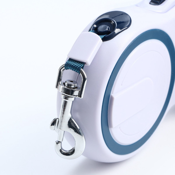 Изображение товара Поводок-рулетка Sima-Land 1741424 (серый/синий)