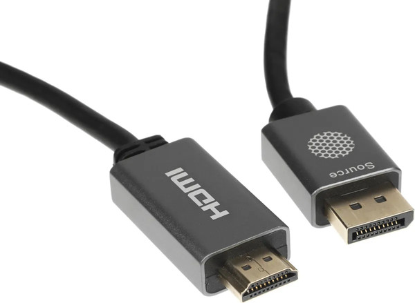 Изображение товара Кабель Cactus CS-DP-HDMI-1.2-2 (2м, черный)