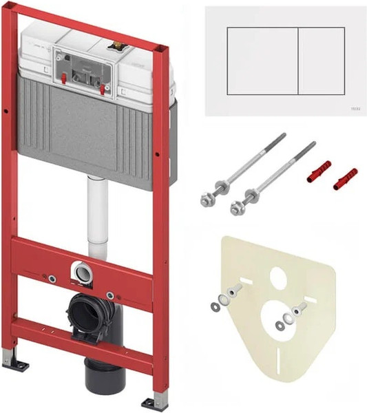 Изображение товара Унитаз подвесной с инсталляцией Grado GD-W204T + TECE Kit 9400413 (с кнопкой смыва)