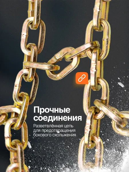 Изображение товара Набор цепей противоскольжения для автомобиля RockForce RF-SNS1006 (63444)