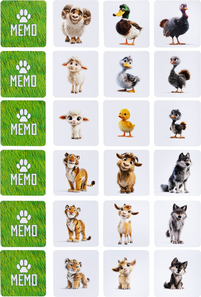 Изображение товара Настольная игра Baby Toys МЕМО Мама, папа и малыш / 05952