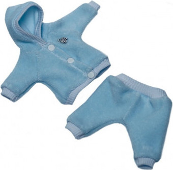 Изображение товара Аксессуар для куклы Magic Manufactory Костюм Спорт велюр (голубой)