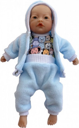 Изображение товара Аксессуар для куклы Magic Manufactory Костюм Спорт велюр (голубой)