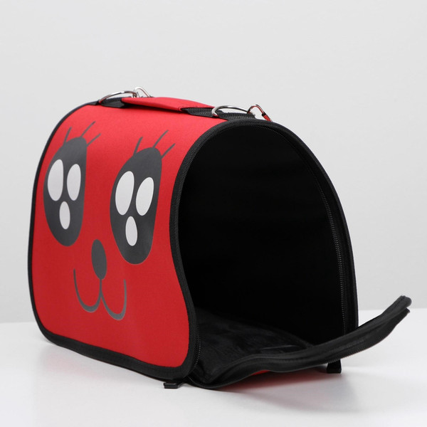 Изображение товара Сумка для животных Sima-Land Веселый жук 6971584 (р.M, красный)