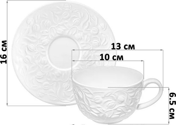 Изображение товара Набор для чая/кофе Elan Gallery Тюльпаны / 630166