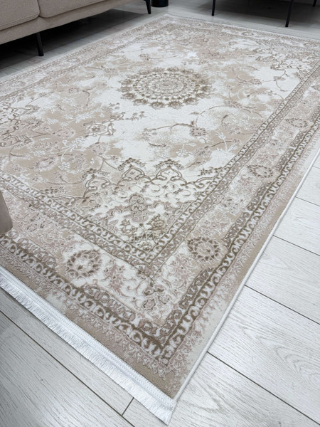 Изображение товара Ковер Radjab Carpet Лайла Прямоугольник PB02M (3x4, Light Beige)