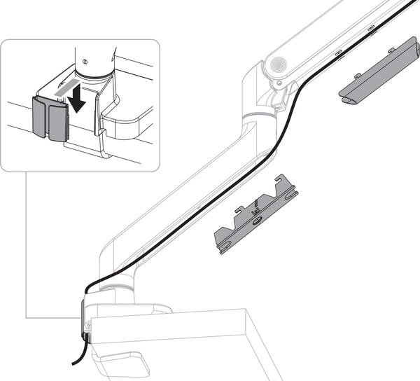 Изображение товара Кронштейн для монитора Ergosmart Heavy-Duty Lux (полированный алюминий)