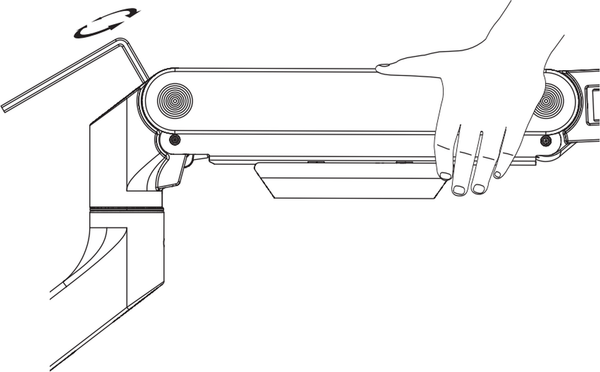 Изображение товара Кронштейн для монитора Ergosmart Heavy-Duty Lux (полированный алюминий)
