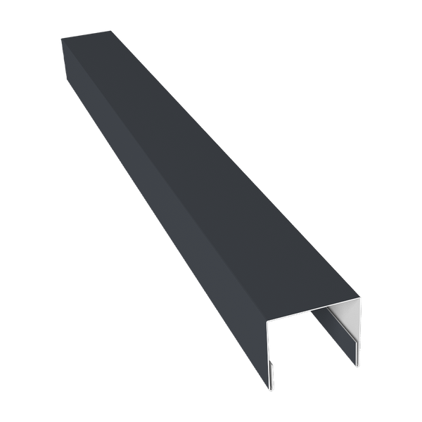 Изображение товара Планка торцевая Белзабор П-образная 20 на МП-20 (графитовый)