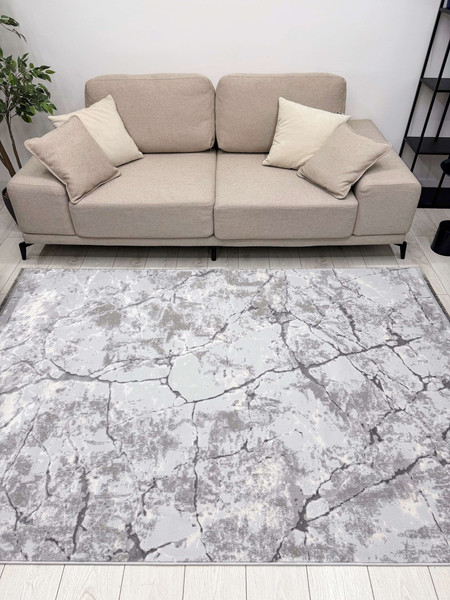 Изображение товара Ковер Radjab Carpet Лайла Прямоугольник UK98A (1.6x3, Gray)