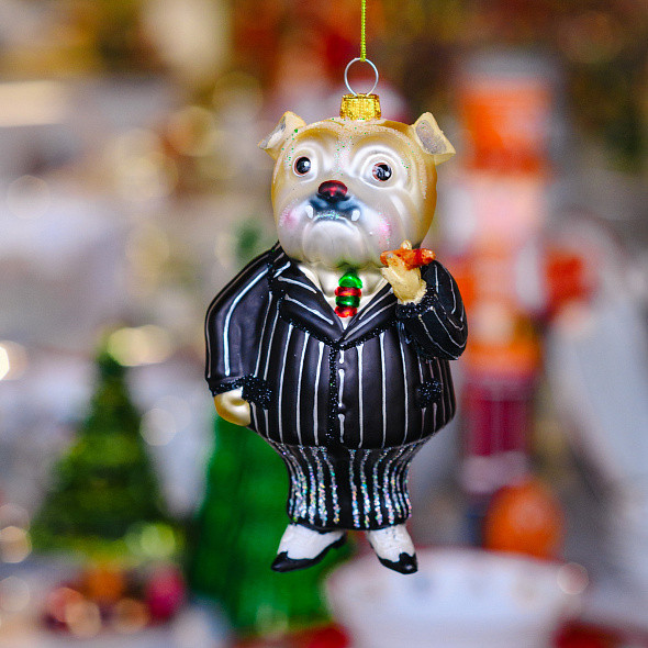 Изображение товара Елочная игрушка Gisela Graham London Christmas Бульдог Winston / 00991