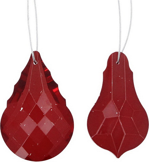 Изображение товара Елочная игрушка Gisela Graham Paradise Garden Красный куло / 15362