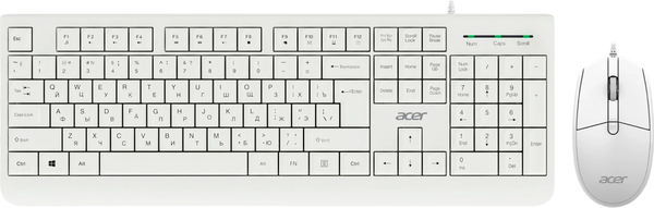 Изображение товара Комплект клавиатура и мышь Acer OCC400 (белый)
