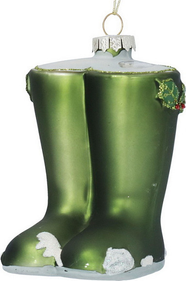 Изображение товара Елочная игрушка Gisela Graham All Glass Резиновые сапоги / 01128