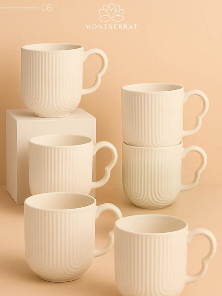 Изображение товара Набор кружек Classmark Montserrat керамические / HQY25012005 (6шт, белый)
