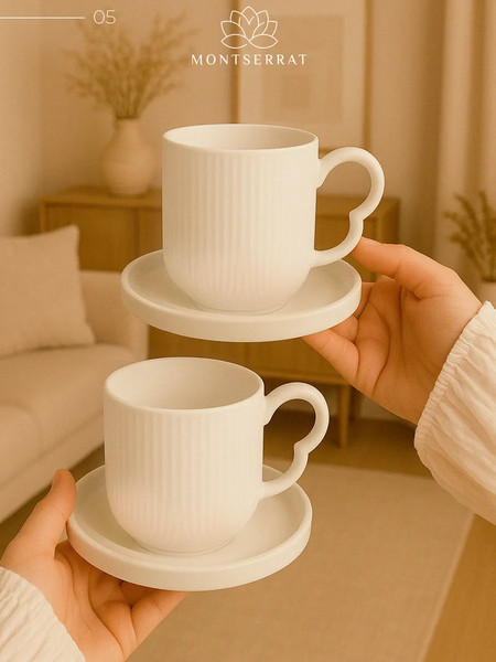 Изображение товара Набор кружек Classmark Montserrat керамические / HQY25012005 (6шт, белый)