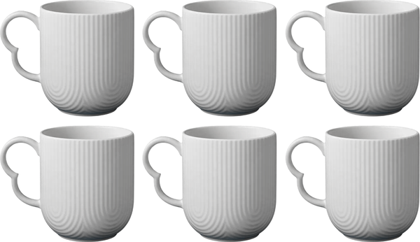 Изображение товара Набор кружек Classmark Montserrat керамические / HQY25012005 (6шт, белый)