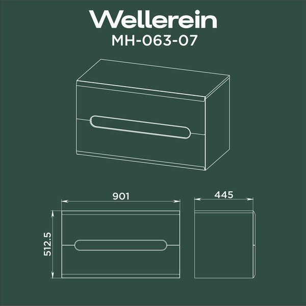 Изображение товара Тумба под умывальник Wellerein AMAL 06307