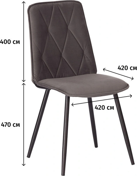 Изображение товара Стул Комус Frank (серый)