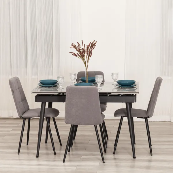 Изображение товара Набор стульев Tetchair Asti Trend (2 шт, серый/черный)