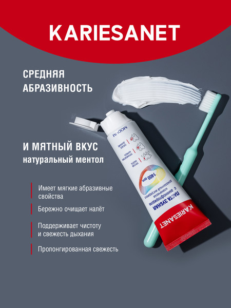 Изображение товара Зубная паста Modum Kariesanet с аминофторидом (100г)