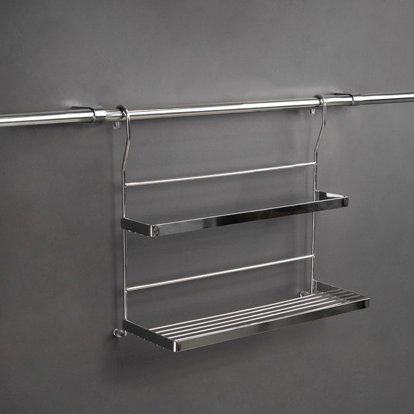 Изображение товара Полка для специй на рейлинг AKS CWJ203В (хром)