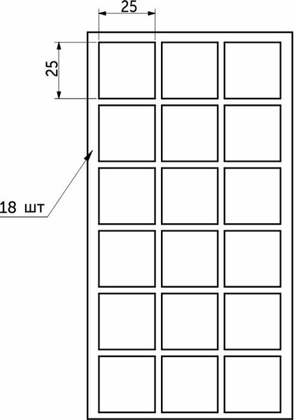 Изображение товара Протектор для мебели Folmag KS7253 25х25мм (серый)