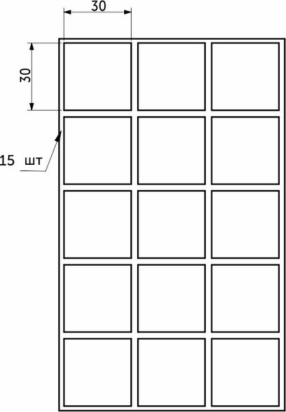 Изображение товара Протектор для мебели Folmag KC7303 30х30мм (черный)