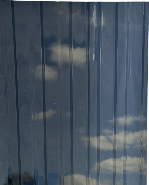 Изображение товара Монолитный поликарбонат Borrex Трапеция 3000x1050x0.8мм (серый)