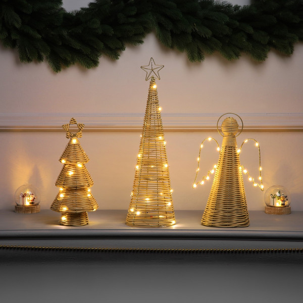 Изображение товара Световая фигурка Luazon Ангел плетеный / 10471491