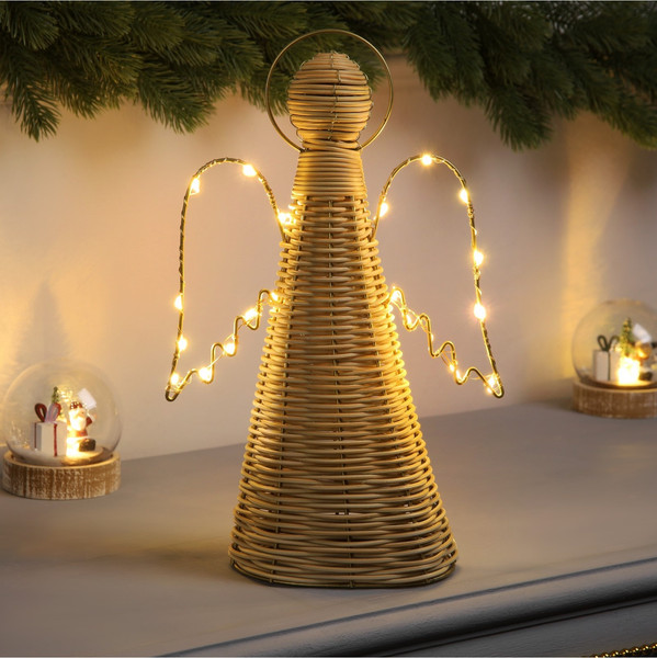 Изображение товара Световая фигурка Luazon Ангел плетеный / 10471491