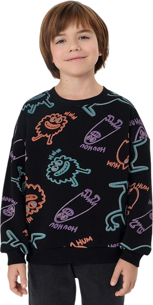 Изображение товара Свитшот детский Mark Formelle 123466 (р.128-64, призраки на черном)