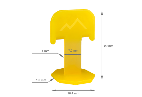 Изображение товара Клипсы для выравнивания плитки TLS-Profi Smart 1мм / TLSZA052023 (500шт)