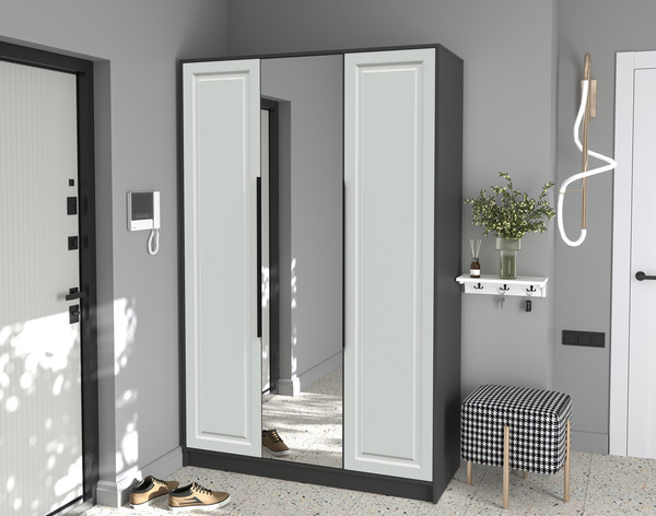 Изображение товара Шкаф Интерлиния Концепт КТ-Ш3з Деко (антрацит/грей)