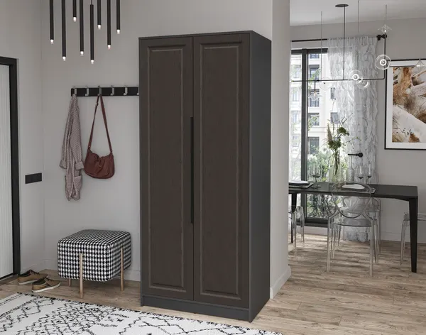 Изображение товара Шкаф Interline  Концепт КТ-Ш2 Деко (антрацит/дуб английский)