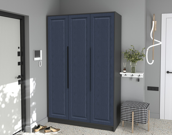 Изображение товара Шкаф Интерлиния Концепт КТ-Ш3 Деко (антрацит/дуб королевский)