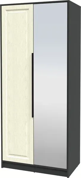Изображение товара Шкаф Interline Концепт КТ-Ш2з Деко (антрацит/дуб снежный)