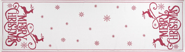 Изображение товара Полотенце Речицкий текстиль Merry Christmas 50x180 / 5с22.312ж1 (бордовый)