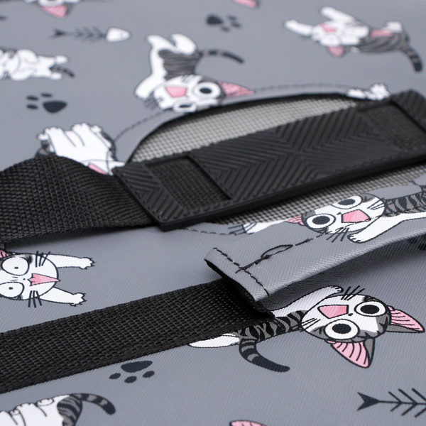 Изображение товара Сумка для животных Sima-Land Играющие котики / 4777616 (р.M, серый)