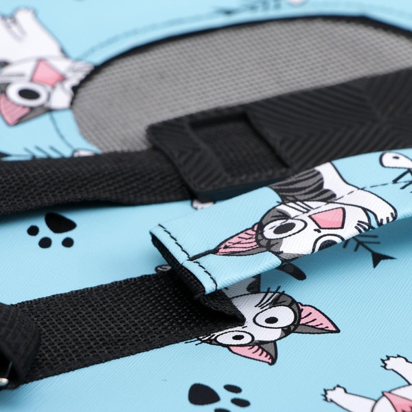 Изображение товара Сумка для животных Sima-Land Играющие котики / 4777614 (р.S, голубой)