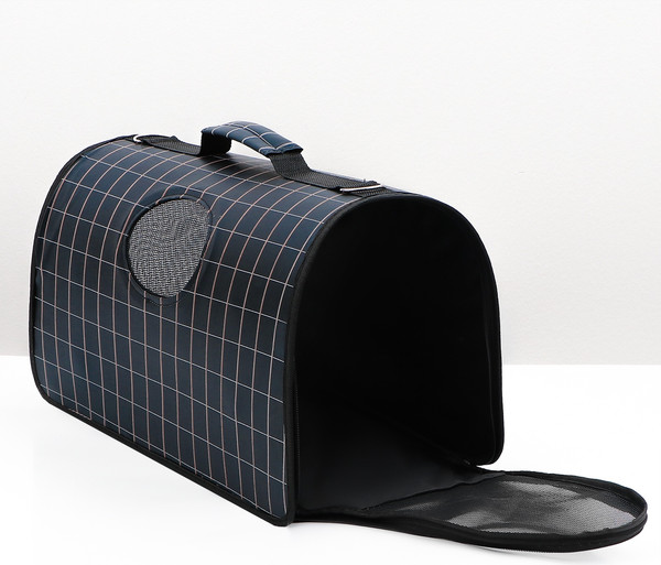 Изображение товара Сумка для животных Sima-Land Клетка / 10093145 (р.L, черный)