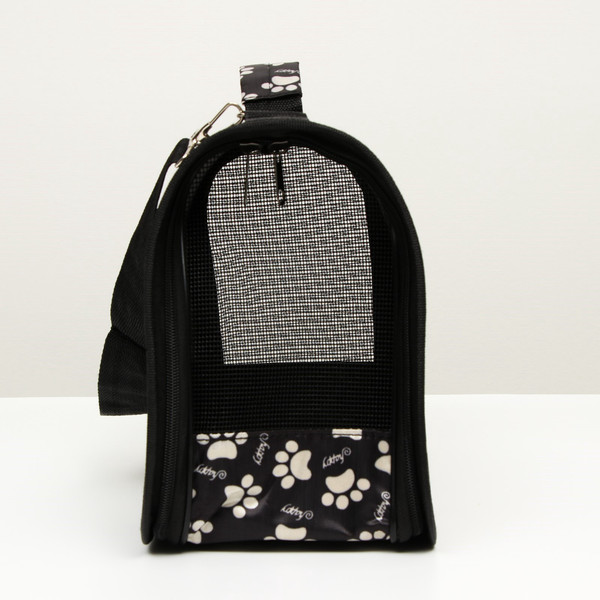 Изображение товара Сумка для животных Sima-Land Лапки Happy / 6971578 (р.М, черный)